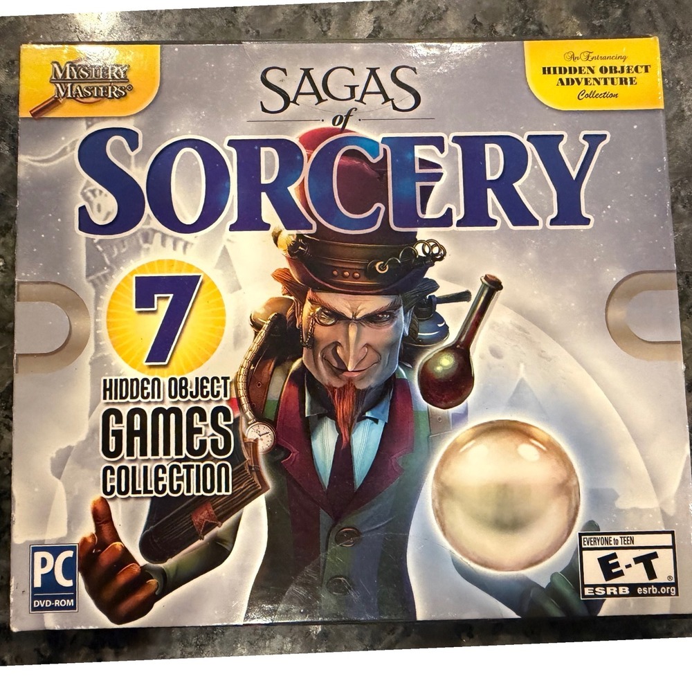 Mystery Masters Sagas of Sorcery 7 Hidden Object Game PC DVD-ROM 2016 Collection